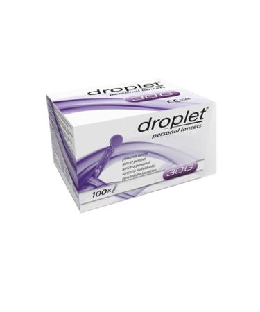 Droplet 7167 30 g Personal Lancets Purple (Pack of 100) 30G