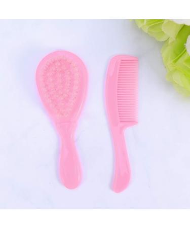 EXCEART Baby Shower Brush Set - Shampoo Dispenser, Exfoliator & Safety Comb for Newborns and Toddlers - Pink - Buy Online on GoSupps.com