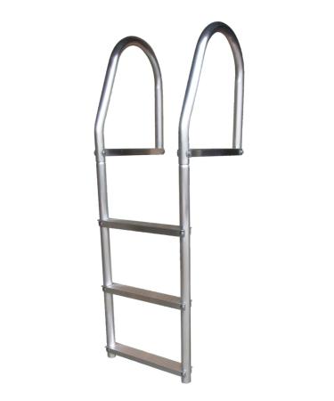 Dock Edge ECO Weld Free Fixed Dock Ladder 3 Steps Aluminum