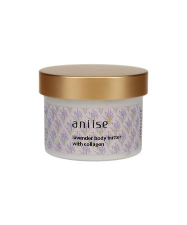 Body Butter with Collagen Lavender and Coconut oil Infused with Pomegranate and Avocado for All Skin Types All Natural Made In USA (Lavender 8 OZ)