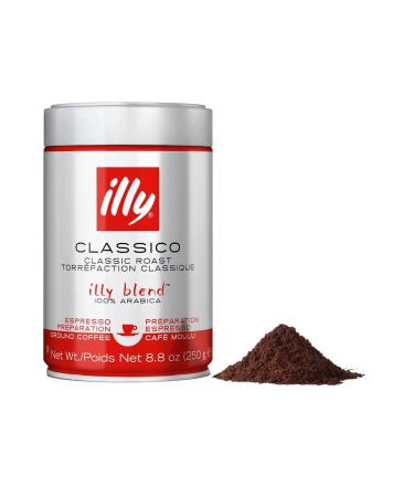 Buy Illy Espresso 100% Arabica Coffee - Medium Roast Ground 12x250g Can (Pack of 12) | International Shipping Available - Buy Online on GoSupps.com