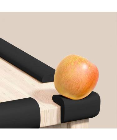 Baby Proofing Edge and Corner Guard Set - 2m / 6.5ft Furniture Bumpers, Pre-Taped Cushions - Black - Buy Online on GoSupps.com