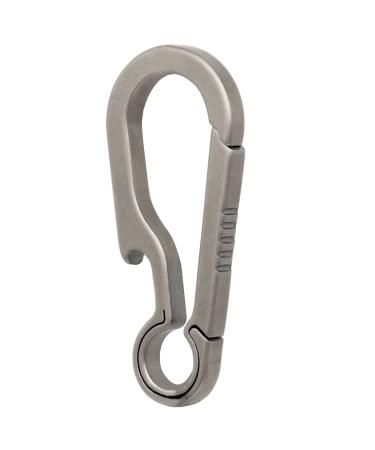 Green Beret Tactical Titanium Carabiner Keychain Clip Minimalist Keychain Key Clip EDC Quick Release Hooks TKC02B