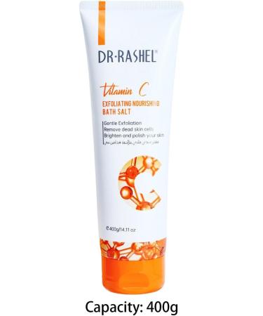Brightening Body Scrub - Ultra Moisturizing Brightening Body Scrub with Vitamin C | Natural Salt Scrub 14.11oz for Body Care Deep Cleansing & Pw tools - Buy Online on GoSupps.com