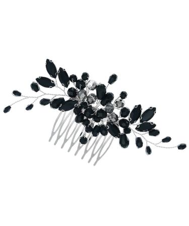 Beatifufu Crystal Side Hair Comb Crystal Hair Accessories Bridal Headpieces for Wedding Bride Headdress Crystal Hair Comb Bride Wedding Hair Comb Bridal Headdress Bridal Comb Bride Hairpiece