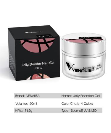 VENALISA Builder Nail Gel 50ml - Clear Hard Gel for Nail Extensions Polygel Nail Art & Strengthener - International Shipping Available - Buy Online on GoSupps.com