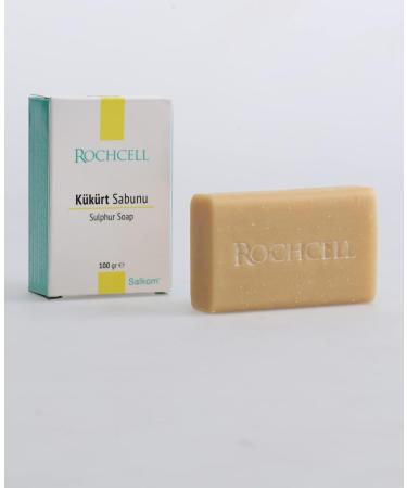 ROCHCELL Sulphur Soap - 100g | Treats Eczema, Psoriasis, and Fungal Infections | Clears Pores for Healthy Skin - Buy Online on GoSupps.com
