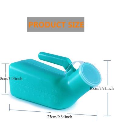 Portable Urinal Thick Firm Male Urinal Urine Bottle With Replacement Lids 1000mL Urinal Night Pot Elderly Patient Urinal - Buy Online on GoSupps.com