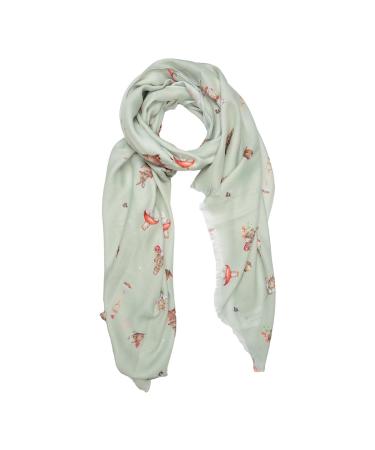 Wrendale Designs Lightweight Everyday Scarf - Rabbit Garden Friends