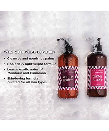 Winter Amber Mandarin & Cinnamon Hand Care Duo Gift Box - 100% Vegan Paraben Free Handwash & Lotion for Rakhi - Perfect Gift with Wooden Caddy - Buy Online on GoSupps.com
