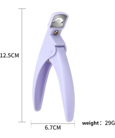 Nail Clipper for Thick Nails Nail Art Clipper Special U-Shape False Nail Tips Edge Cutters Colorful Nail Scissors Trimmer Manicure Tools (Color : Black1) - Buy Online on GoSupps.com