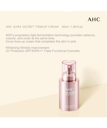 AHC AURA SECRET Tone Up Cream SPF30 PA++ | Enhance Radiance & Protect Skin - International Shipping - Buy Online on GoSupps.com