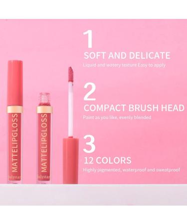 INTEROOKIE Matte lip gloss matte lipstick nonstick cup nonfading lip gloss real makeup 06 - Buy Online on GoSupps.com