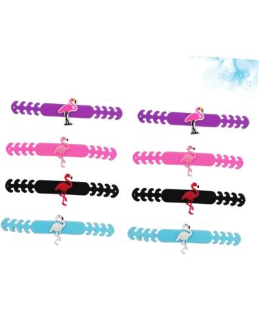 CLISPEED Flamingo Face Masks - 8pcs Anti-Strangle Ear Masks for Lip Gloss - 17.5x2cm - International Shipping Available - Buy Online on GoSupps.com
