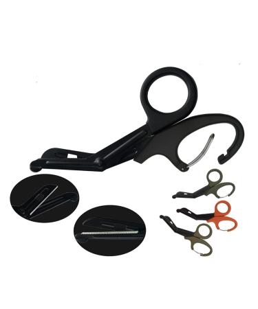 Feloyal Medical Scissors - EMT Bent 7.7 Inch Matt Titan-Coated Stainless Steel - Ideal for Doctors Nurses Emergency Room & Outdoor Camp - Black - Buy Online on GoSupps.com