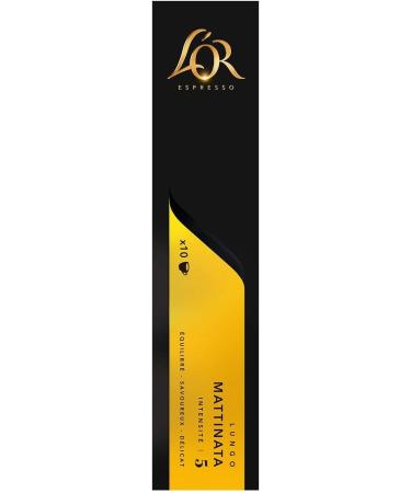 L'Or Espresso Coffee Lungo Mattinata Intensity 5 - 10 Nespresso Compatible Aluminum Capsules - Buy Online on GoSupps.com
