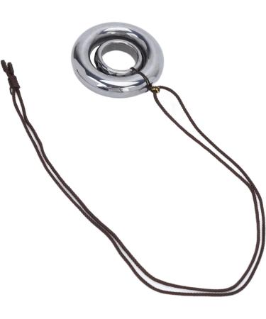 Verdant Touch Terahertz Pendant with Double Loop Charm | Natural Energy Stone Necklace 60x180 cm - Buy Online on GoSupps.com