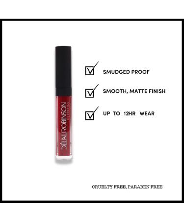 Lali Robinson Cosmetics Color Me Bad Matte Liquid Lipstick - 0.27 Fl. Oz - Long Lasting & Moisturizing - Cruelty Free - Kiss-Proof Formula - Mother's Day/Girlfriend Gift - Buy Online on GoSupps.com