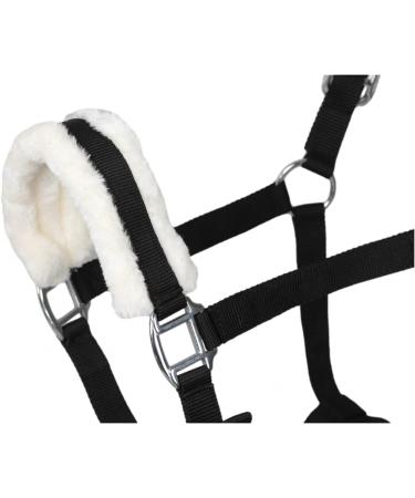 Buy RL24 Halter with Plush Padding - BASICLINE in 6 Colors for Shetland Pony Thoroughbred & Warmblood | Black Thoroughbred - Buy Online on GoSupps.com