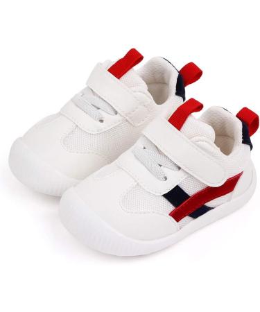 MK MATT KEELY Baby First Walking Shoes Toddler Anti-Slip Soft PU Leather Sneakers Red - Size 5 UK Child - Buy Online on GoSupps.com