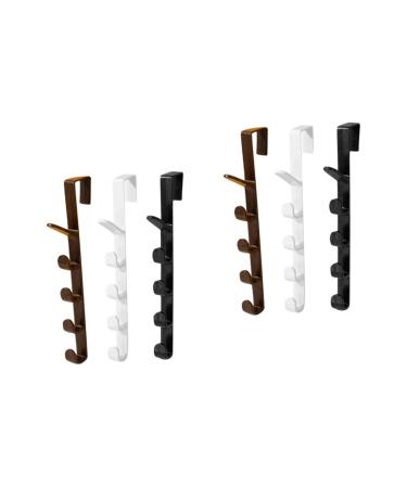 Alipis 6 Pcs Plastic Door Hanger Plastic Coat Hangers Over Door Hanger Rack Door Hook Door Frame Outdoor