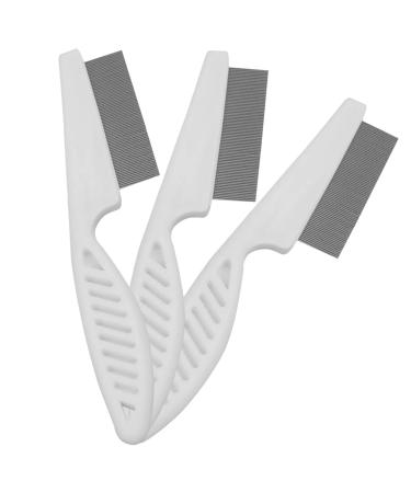 Flea Comb for Dogs and Cats - Pet Lice Comb Remove Fleas and Flea Eggs - Tear Stain Remover - Pet Comb for Detangling and Dematting Face & Paws - Dog Comb, Cat Comb - 3 Pack - Buy Online on GoSupps.com