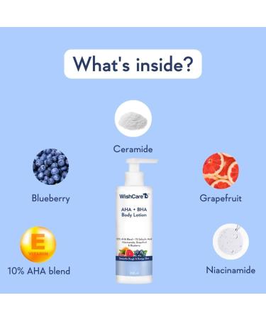 Buy W.ish Car AHA+BHA Body Lotion - 10% AHA + 1% BHA for Smooth Skin - 200ml Glycolic & Lactic Acid with Niacinamide - International Shipping Available - Buy Online on GoSupps.com