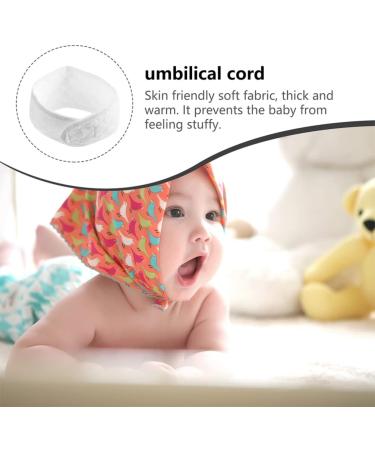 Healifty Baby Belly Band 8pcs | Cotton Infant Umbilical Cord Protector | Newborn Navel Belt & Toddler Wrap | Adjustable Abdominal Binder (White) - Buy Online on GoSupps.com