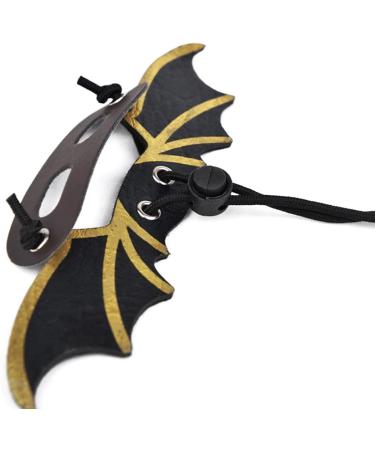 1 Set Adjustable Lizard Leash Bearded Dragon Harness Reptile Leather Harness Bearded Dragon Rope Reptile Leather Rope with Bat Wings for Lizard Amphibians Chameleons Small Pet Animals - Buy Online on GoSupps.com