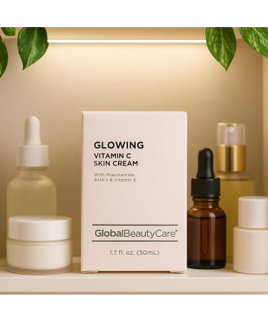 Global Beauty Care Vitamin C - Skin Cream with Niacinamide AHA & Vitamin E 1.7 fl oz 50ml Glowing 1.7 Fl Oz (Pack of 1) - Buy Online on GoSupps.com