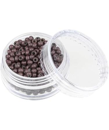 500Pcs 3mm Silicone Lined Nano Rings Hair Extension Beads in #5 Brown - Kullke - Buy Online on GoSupps.com