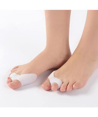 ALINZO Gel Toe Separators 4pc - Orthopedic Bunion Splint & Big Toe Straightener - Hammer Toe Corrector & Foot Brace for Bunion Relief - Buy Online on GoSupps.com