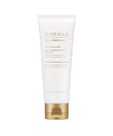 Missha Super Aqua Cell Renew Snail Cleansing Foam 100 ml