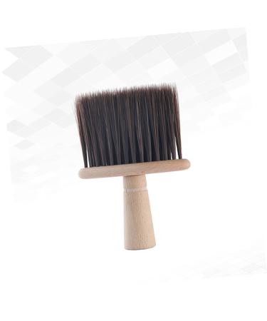 Minkissy 1pc Brown Barber Brush - Hair Salon Shaving Brush for Hair Cleaning & Styling | International Shipping Available - Buy Online on GoSupps.com