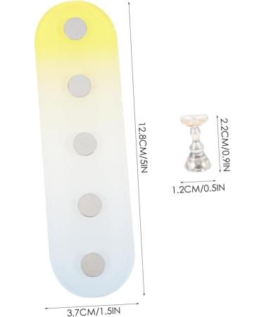 Mikinona 1 Set Nail Practice Holder Decor Fake Nails Nail Rest Magnetic Fake Nail Holder Nail Practice Stand Training Nail Display Practice Nail Racks Convenient Nail Display Plastic 12.8x3.7cm As Shown - Buy Online on GoSupps.com