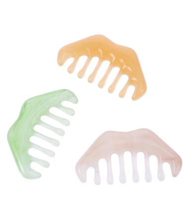 Fomiyes 15-Piece Trigger Point Massage Comb Set - Stone Head Scalp Massager & Hair Curling Tool for Men | Gua Sha & Terahertz Resin - Buy Online on GoSupps.com