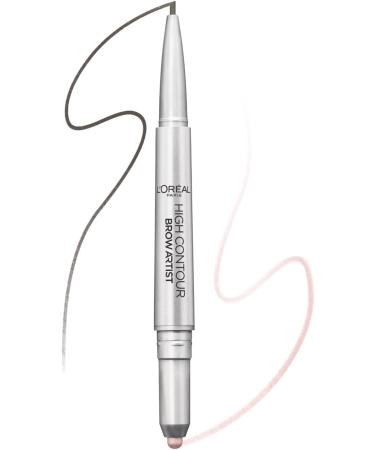 L'Oreal Paris High Contour Brow Pencil & Highlighter Duo 107 Cool Brunette - 1 Count - Buy Online on GoSupps.com