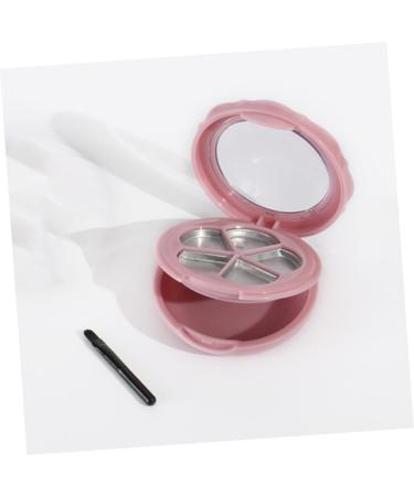 NOLITOY 9 Pcs Lip Balm Containers Eye Shadow Palettes with Mirror Blush Empty Eyeshadow Compact Lipstick Box 7*7cmx3pcs Pinkx3pcs - Buy Online on GoSupps.com