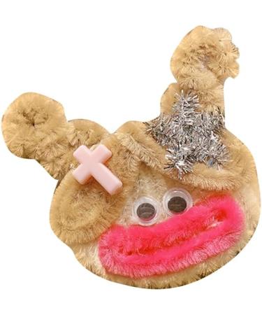 hgnxa Creative Sausage Mouth Girl Shape Hairpin for Girls Carnival Taking Photo Hair Clip Aesthetics Plush Hair Accessories Girl with round face - Buy Online on GoSupps.com