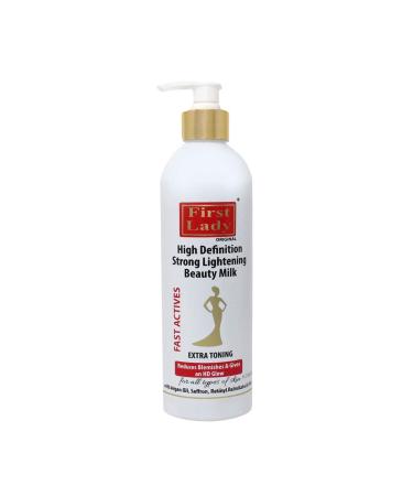 First Lady Premium High Definition Strong Skin Lightening Beauty Milk Body Lotion 500 ml with argan oil saffron and AHA