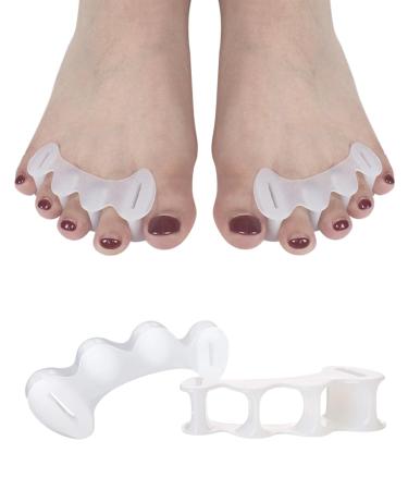 2 Pcs Toe Spacers for Feet Women Men Bunion Corrector Toe Separators to Correct Your Toes Toe Spreaders Toe Straighteners for Feet Pain Relief Hammer Toe Bunion Curled Toes(L) L 1 Pairs