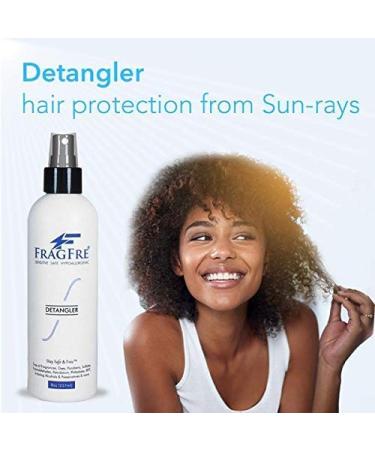 FRAGFRE Hair Detangler Spray 8 oz - Leave-in Conditioner for Sensitive Scalp - Heat Protectant & Styling Spray - Fragrance-Free, Paraben-Free - Gluten-Free, Vegan, Cruelty-Free - 8 Fl Oz - Buy Online on GoSupps.com