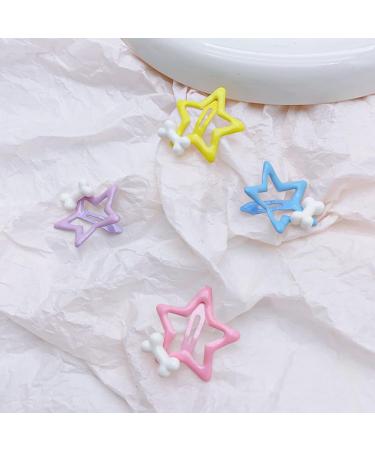 xbiez Pentagrams Hair Clip for Adult Kids Star Barrettes Snap Side Pin for Girl Casual Headdress Cute Hair Styling Accessories Blue - Buy Online on GoSupps.com