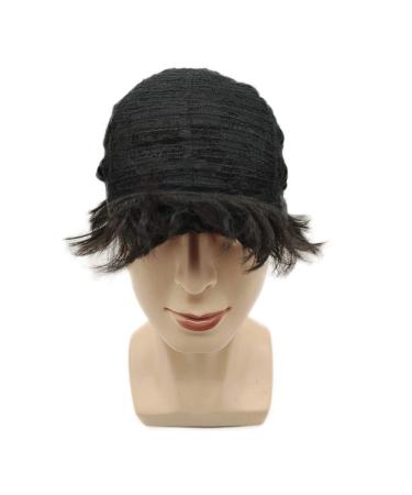 Short Layered Black Wig for Men - Synthetic Male Guy Wig for Cosplay and Daily Wear - Buy Online on GoSupps.com