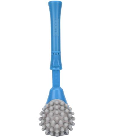 Portable Silicone Massage Hammer - 2 Soft Heads Manual Back Massager for Pain Relief (Blue) - Buy Online on GoSupps.com