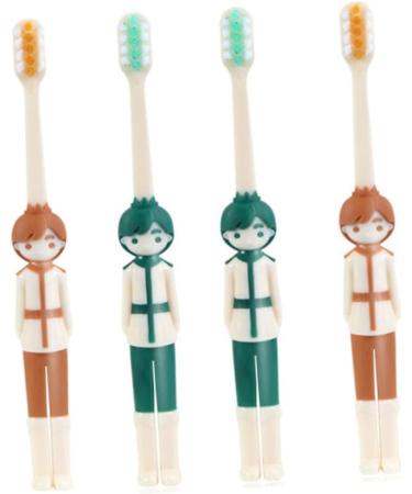 Angoily 8-Pack Children's Toothbrushes - Brightening Travel Toothbrush for Toddlers & Kids with Rubber Protection - Buy Online on GoSupps.com