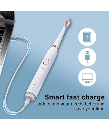 Shop the Best Electric Toothbrush for Adults | Sonic Cleaning Smart Timer & 6 Modes - 3-in-1 Multifunction Set in White | International Shipping Available - Buy Online on GoSupps.com