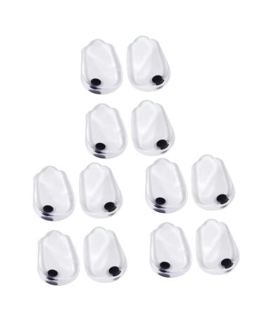 Gatuida 6 Pairs Heel Pad Bow Legs Heel Insoles Inserts Heel Cup Protectors Unisex Shoe Pads Lateral Heel High Heel Half Insoles Heel Shoe Cushions Gel Men and Women Flat Back Pad