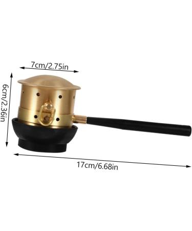Homsfou Moxibustion Box - Copper Moxa Tool Holder for Acupuncture & Massage | 2pcs Golden 16x6cm - Buy Online on GoSupps.com