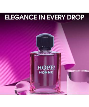 Hope Cologne for Men Eau De Toilette Natural Spray|Fruity and Floral Scent|Elegant and Classic Fragrance for all Skin Types|Casual and Formal Wear 3.4 Fluid Ounce/100 Ml - Buy Online on GoSupps.com